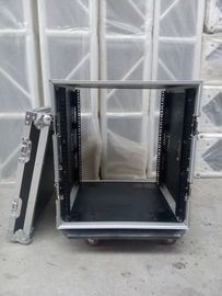 الصين Solid 9mm Thickness Plywood Black 10 Amplifier Rack Flight Case المزود