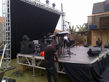 Alloy Assembly Portable Stage Platforms For Sound System And Dj Equipments